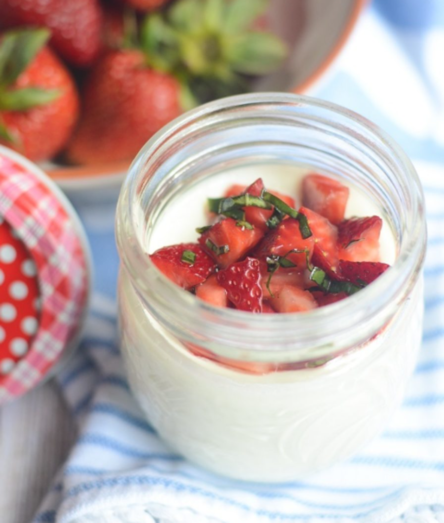 Strawb Panna Cotta