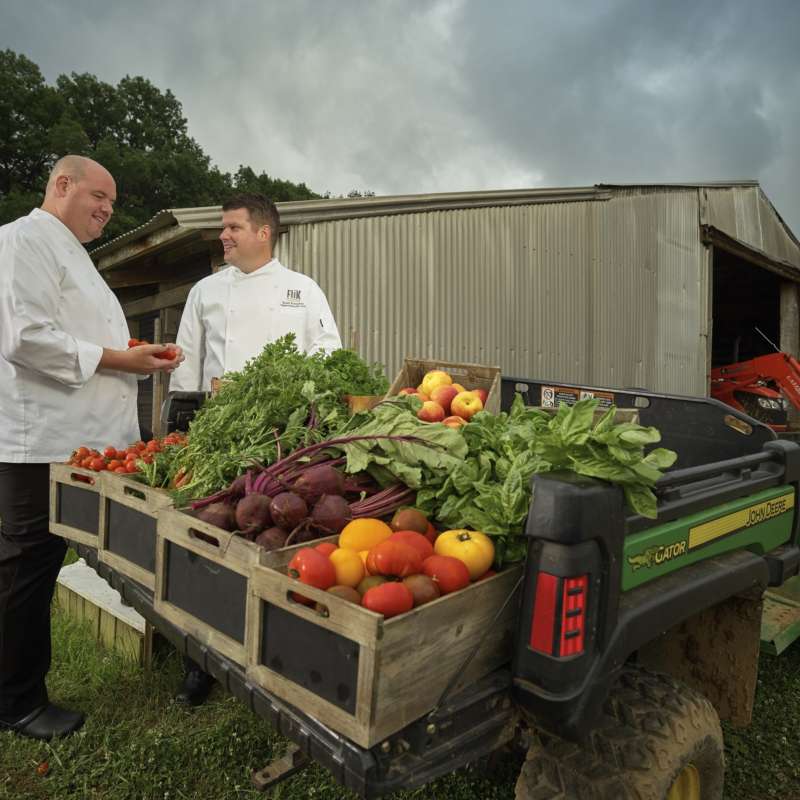 Chefs At Produce Truck