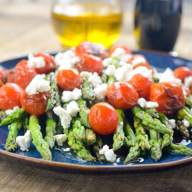 Asparagus Tomatoes Goat Cheese 8