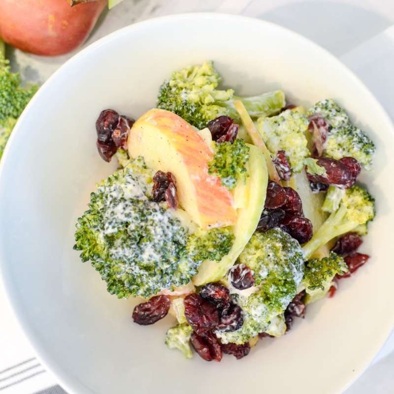 Broccoli Apple Salad Greek Yogurt