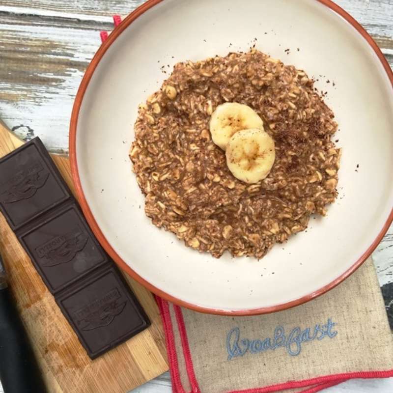 Cocoa Banana Overnight Oats