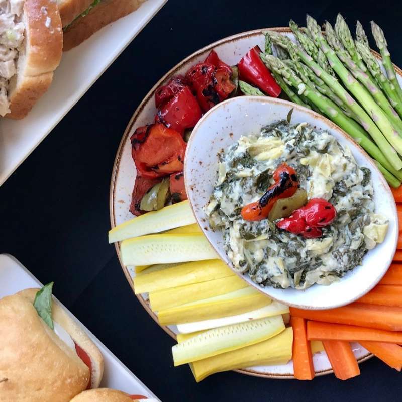 Greek Yogurt Spinach Artchoke Dip Hi Res