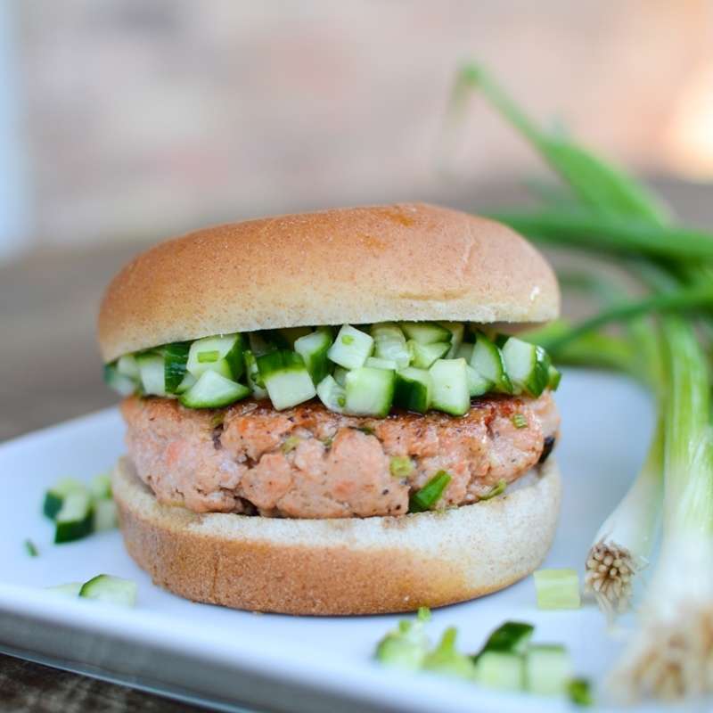 Harissa Salmon Burger