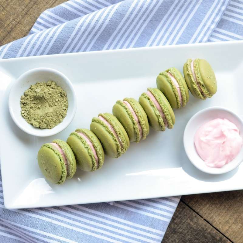 Matcha Macarons 7