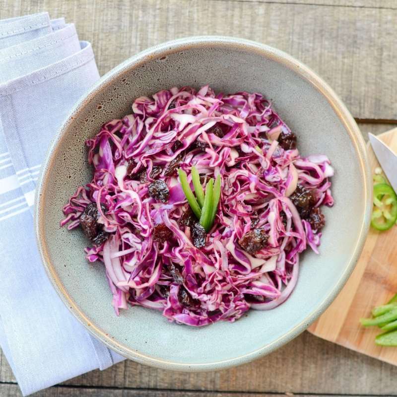 Red Cabbage Cherry Slaw 4