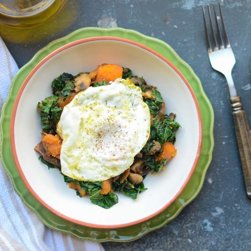 Sweet Potato Kale Hash 2