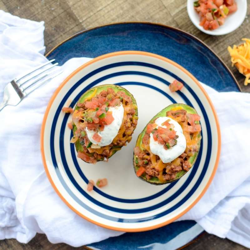 Turkey Taco Stuffed Avocado